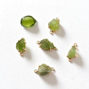 925 Sterling Silver Raw Green Apatite Gemstone Double Bail Setting Connector <b>Charm</b> Making DIY Necklace <b>Bracelet</b> - Product Image 1