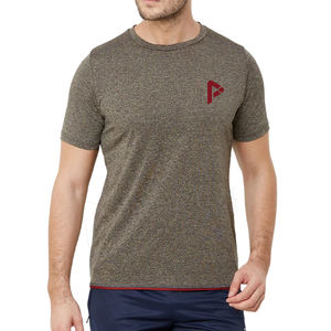 Meilleures ventes T-shirt de fitness écologique à séchage rapide et respirant pour hommes en polyester/coton tissé pour adultes - Product Image 1