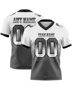 Maillots de football américain en polyester à col en V pour adultes, 100% polyester, prêts à être expédiés, meilleure qualité, jersey cousu - Product Image 3
