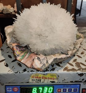 คริสตัลพลอยสังเคราะห์จากอินเดียรูปดอกไม้สีขาว - Product Image 1