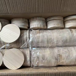 ที่รองแก้วไม้ทรงกลมว่างสำหรับเครื่องดื่มโต๊ะกาแฟแต่งงานโดยงานฝีมือเสี้ยวโลโก้ตามสั่ง - Product Image 5