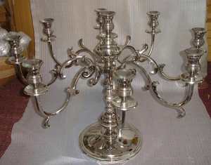 Candélabre argenté en aluminium moderne fantaisie pour les utilisations de mariage et de fête à la maison et grand candélabre en argent candélabre décoration de la maison - Product Image 4