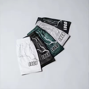 Pantalones cortos de malla de poliéster 100% transpirables para hombre, pantalones cortos de malla para gimnasio con cordón, pantalones cortos de malla para hombre - Product Image 5