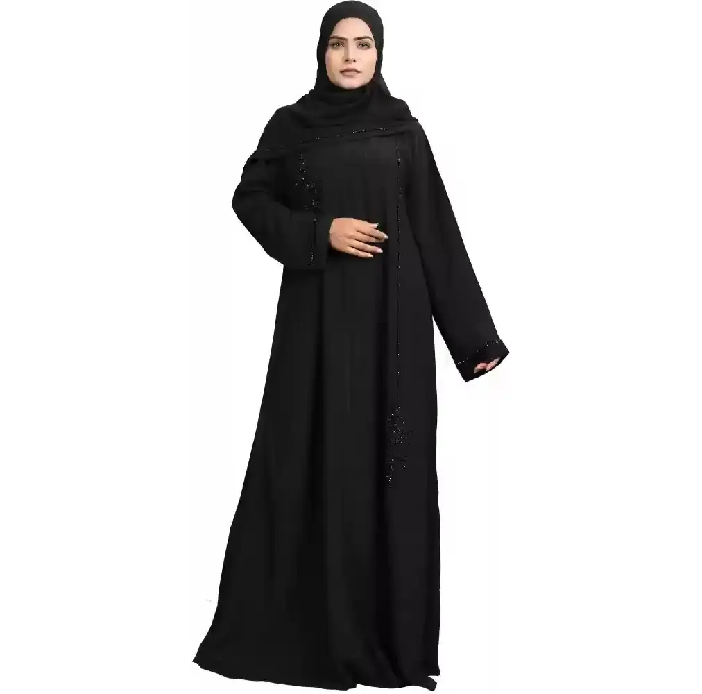 Nuovo modello traspirante Pakistan Abaya a Dubai all'ingrosso aperto musulmano Kaftan Abaya abito per donna