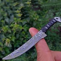 Couteau de chef miniature en acier inoxydable fait main, personnalisé, avec lame en résine époxy, ambidextre, épaisseur 3,0 mm, lame de 3 pouces