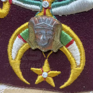 Chapeau Fez Traditionnel Shriner, Coiffure Maçonnique, Vente en Gros de Chapeau Fez Maçonnique, Chapeau Fez Cérémonial Maçonnique Brodé avec Pompon - Product Image 5