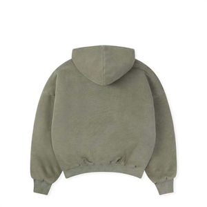 Luxury Men's <b>Hoodie</b> 100%Cotton French Terry High Quality Baggy Style Thick No <b>String</b> Hood Oversized Heavyweight Solid 500 Grams - Product Image 2