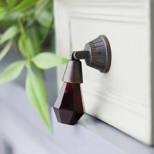 Wholesale Handmade High Quality Champagne Octagon Glass Single Hole Pulls Drawers Door Kitchen Cabinets <b>Accessories</b> 2.54 cm - Product Image 2