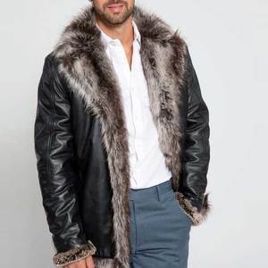 Breathable Lightweight Cow Hide Made <b>Men</b> Faux <b>Leather</b> <b>Jacket</b> Hot Selling Fashion Trendy Look <b>Men</b> Faux <b>Leather</b> <b>Jacket</b> - Product Image 2