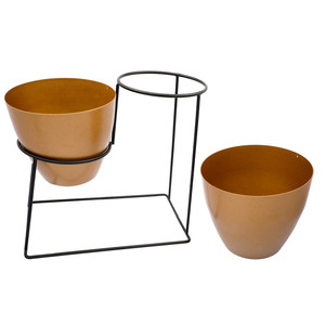 Pot de fleurs en métal au design moderne de haute qualité, parfait pour les jardins, l'extérieur et l'intérieur du fournisseur indien pour l'exportation en vrac - Product Image 5