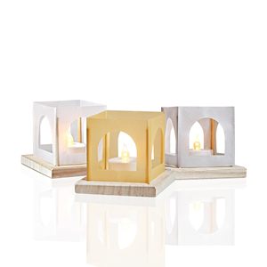 Mini linternas cuadradas doradas con <span class=keywords><strong>velas</strong></span> LED sin llama, linterna decorativa <span class=keywords><strong>para</strong></span> Halloween, Navidad, decoración <span class=keywords><strong>de</strong></span> mesa <span class=keywords><strong>para</strong></span> fiesta <span class=keywords><strong>de</strong></span> boda - Product Image 3