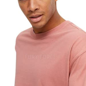 T-shirt surdimensionné 100% coton de couleur unie à séchage rapide et durable pour hommes pour vêtements d'extérieur - Product Image 3