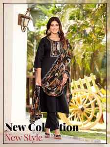 Nouveau 2024 Design Festival Wear Indian Traditional Dress Fancy Kurti Pant & Dupatta Fancy Fabric With Luxury Designer Concept - Product Image 2