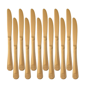 Couteaux à beurre en laiton meilleure cuisine utilisée chaude en demande couteaux à beurre en laiton pur vaisselle couteaux en gros - Product Image 2