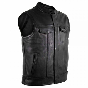 Nouveauté, veste en peau de mouton, best-seller, gilet en cuir de haute qualité, respirant et coupe-vent, gilet en cuir véritable - Product Image 3