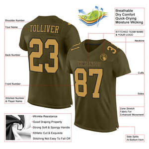 เสื้อฟุตบอลความแข็งแรงสูง 220 GSM โพลีเอสเตอร์ ชุดฟุตบอลแบบซับลิเมชั่น OEM - Product Image 2