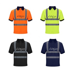 Wholesale Manufacturer Custom <b>High</b> Visibility Work Uniform Safety Reflective Construction <b>t</b> <b>Shirt</b> - Product Image 1