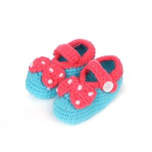 Calcetines de Bebé Tejidos a Crochet Personalizados, Nuevos, Transpirables, Casuales y Cómodos, con Suela Suave y Altura hasta el Tobillo - Product Image 1