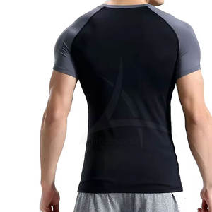 T-shirts de compression pour hommes de qualité supérieure, manches courtes, respirants, écologiques, vêtements de sport et de gym - Product Image 3