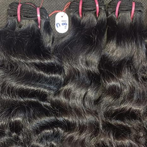 Celebrities Style 30-Inch Indian Virgin Remy Human Hair Extensions 8-Inch <b>Stretched</b> Length Super Wave <b>Machine</b> Double Weft Hair - Product Image 1