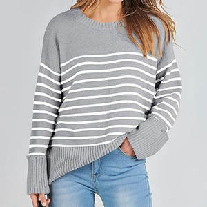 Suéter de mujer hecho a medida más vendido, suéter básico de punto con estampado con logotipo personalizado, los mejores suéteres transpirables con estilo - Product Image 4