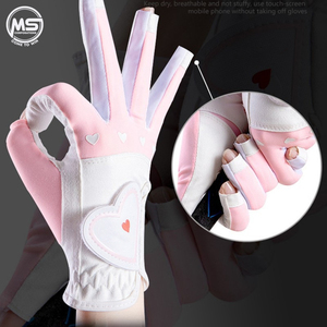 1Pair <b>Women</b> <b>Golf</b> Gloves Fingerless Soft Sport Ladies Granules Anti-Skid Glove Left and Right Hand <b>Golf</b> Gloves - Product Image 5