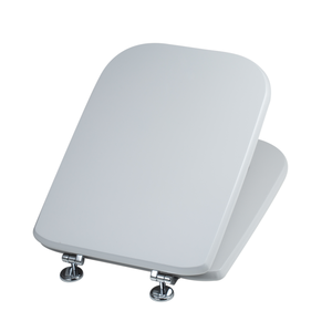 Couvre-siège de toilette gris série Conca COMPATIBLE avec les charnières universelles Produit de qualité supérieure - Product Image 2