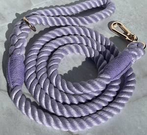 Correa de cuerda para perro, correa de algodón trenzada en colores pastel, accesorio para mascotas, bolsa de transporte para pasear perros, correa de cuerda de algodón para cachorros - Product Image 2