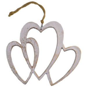 <b>Decorative</b> Painted Finishing Design Hanging <b>Heart</b> Shaped for Home <b>Decorative</b> and Party <b>Decor</b> Metal Ornament - Product Image 2