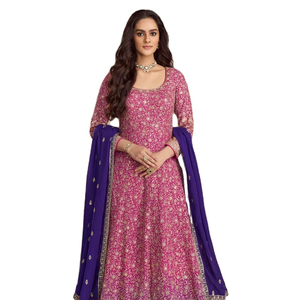 ชุด anarkali ปักด้ายเลื่อมแบบพรีเมียม - Product Image 1