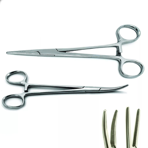 Instrumentos quirúrgicos de base de potencia manual de acero inoxidable de 6 pulgadas de la mejor calidad; Fórceps de hemostato quirúrgico recto Kocher Ochsner - Product Image 4