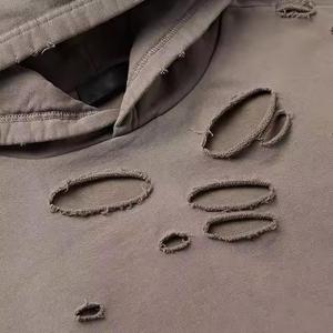 Hoodies Homme Oversize Effet Délavé et Usé, Style Vintage et Tendance – Nouveauté Très Demandée - Product Image 2