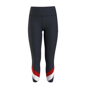 Leggings sur mesure respirants à imprimé numérique, taille haute, longueur genou, extensibles dans les quatre sens, en polyester/spandex, vente en gros - Product Image 2