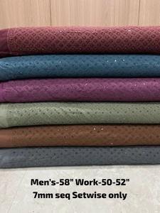 Tela Kurta bordada sin costuras de primera calidad para hombres, solución textil elástica de alta calidad para fabricantes, minoristas para niñas - Product Image 2