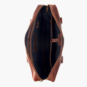 Sac pour ordinateur portable en cuir élégant et simple pour hommes, avec un matériau durable, léger et de grande capacité, pour le travail, les voyages et une utilisation professionnelle - Product Image 6
