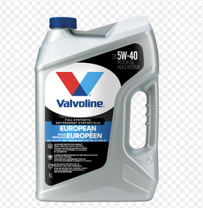 Huile de base pour lubrifiant automobile entièrement synthétique Valvoline Euro 5W40, lot de 3, 5 quarts, 881166 - Product Image 1