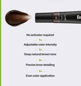 BrowXenna ®   Pigmento para Cejas Lume # 02 Marrón oscuro, 15 ml - Product Image 2