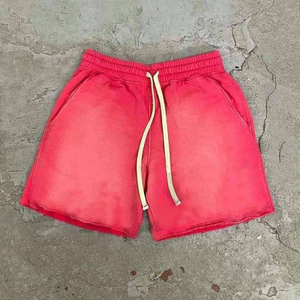 Nouvelle innovation hommes mode lavage à l'acide Shorts cordons de taille réglables avec poches latérales short de lavage à l'acide baggy de haute qualité - Product Image 2