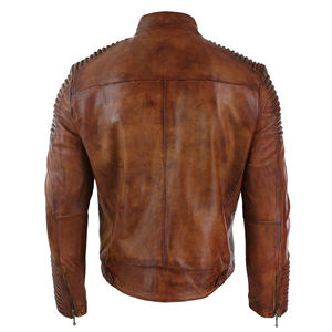 Veste en cuir de haute qualité pour hommes, différentes couleurs disponibles, meilleur prix de vente, veste en cuir pour hommes - Product Image 3