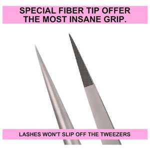 Pinzas para Extensión de Pestañas Postizas Profesionales Multifuncionales de Dos Tonos de Acero Inoxidable con Punta Precisa Herramientas para Extensión de Pestañas - Product Image 3