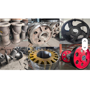 Services de fonderie de roues en acier pour concasseurs à mâchoires et concasseurs Hummer, service de fonderie de sable, volant moteur, poulie, volant de 100 kg, OEM - Product Image 6