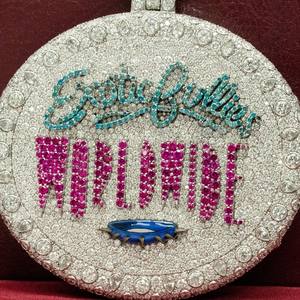 Colgante de Plata 925 con Incrustaciones de Moissanita, Estilo Hip Hop para Hombre y Mujer, Pasa el Test de Diamantes VVSD, Joyería Fina - Product Image 5