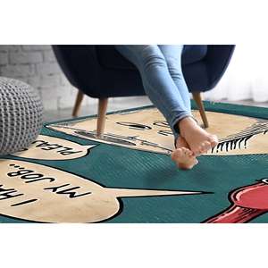 Alfombra con Estampado de Cómics: Alfombra Divertida para Baño con Diseño de Cepillo de Dientes y Papel Higiénico, Alfombra Suave No Tejida - Product Image 5