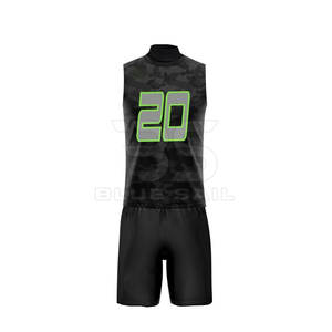 100% polyester sublimation personnalisée 7 V 7 uniforme de football américain vente en gros de jeunes coupe régulière 7 sur 7 ensembles d'uniformes de football - Product Image 5