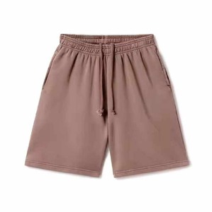 Pantalones cortos de playa de verano para hombre, Bermudas de cintura media de secado rápido, patrón sólido de satén, tipo de cierre con cordón teñido liso - Product Image 2