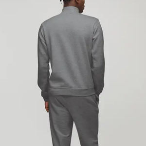 Sweat-shirt à col cheminée zippé 1/4 pour homme, service OEM, design uni, pour acheteurs en gros, prix avantageux, vêtement décontracté - Product Image 6