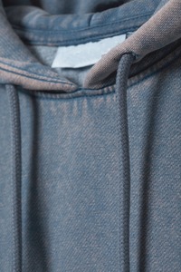 เสื้อฮู้ดดี้ทรงหลวมสไตล์วินเทจ ผ้าเจอร์ซีย์หนานุ่ม ล้างสีแบบแอซิดวอช สำหรับผู้หญิง บริการ OEM - Product Image 5