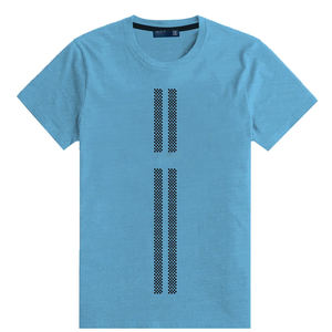 T-shirt de sérigraphie avec logo T-shirts grande taille pour hommes avec logo personnalisé T-shirt en coton uni - Product Image 4