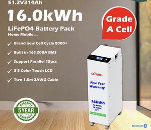 Batterie de stockage d'énergie mobile domestique au lithium rechargeable CSSUN 32 kWh de qualité supérieure et à livraison rapide, LiFePO4 - Product Image 3