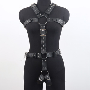 Arnés de cuero con cordones para hombre, funda hueca sexy para pene, juguete sexual - Product Image 2